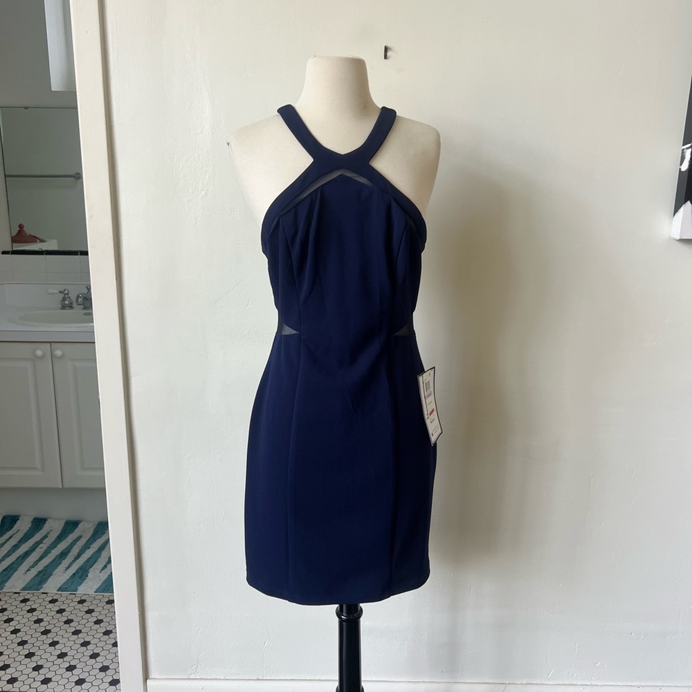 NWT B. Darlin Navy Blue Sexy Mini Dress Size 11/12